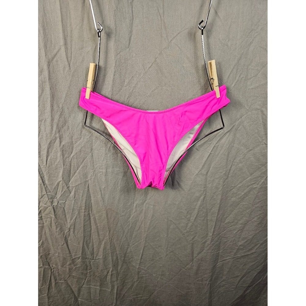 Bellecarrie Neon Pink Ruched Scrunch Back Bikini Bottoms Large NWT